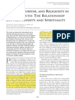 (2003) Meaning, Purpose, and Religiousity in at Risk Youth The Relationship Between Anxiety and Spirituality