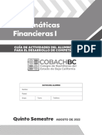 Matemáticas Financieras I - 2022-2