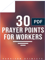 30 Prayer Points For Workers by Revd Harrison Ayintete