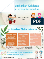 Mempertahankan Kejujuran Sebagai Cermin Kepribadian