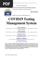 COVID19 Testing Management System