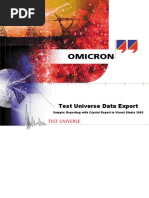 TU Data Export Sample Crystal Reports