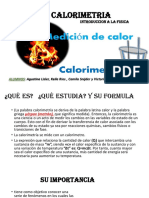 LA CALORIMETRIA Fisica Informe Parte 1