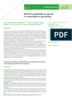 Variación Del Péptido Beta Amiloide (1-42) en Plasma en Pacientes Sometidos A Anestesia