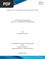 Unidad 2 - Paso 3 - Estructuras de Control y Repetición Con POO