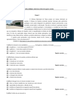 Teste - 1 - Minerais - Sedimentares - 7º Ano