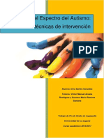 Trastorno Del Espectro Del Autismo Tecnicas de Intervencion