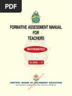 1.formative Assement Manual For X Maths