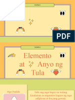 Elemento at Anyo NG Tula