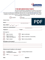 PostBank Sample Data Subject Access Rights