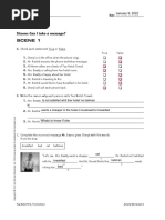 UNIT 03 TV Activity Worksheets