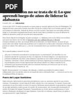 La Adoración No Se Trata de Ti - Lo Que Aprendí Luego de Años de Liderar La Alabanza - Coalición Por El Evangelio