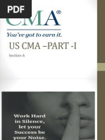 US CMA - PART - I PPT 2 Cash, Accounts Receivables and Inventory