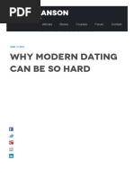 Why Modern Dating Can Be So Hard - Mark Manson