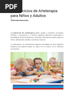 17 Ejercicios de Arteterapia para Niños y Adultos