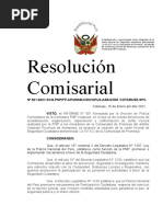 Resolucion Comisarial de Constitucion de Junta Vecinal