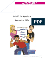 Projet Pédagogique de Formation BAFA-BAFD Ligue 31