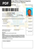 Appointment Slip - Online Passport Application