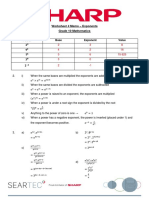 Worksheet 4 Memorandum Exponents Grrade 10 Mathematics