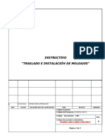 Procedimiento Traslado e Instalación de Moldajes