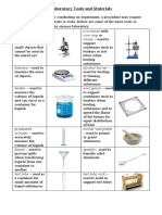 Laboratory Tools and Materials - Grade 4