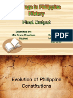 Evolution of Philippine Constitutions