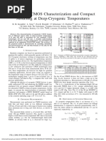 Nanometer CMOS Characterization and Compact Modeling at Deep-Cryogenic Temperatures