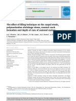 The Effect of Filling Technique On The Cuspal Strain