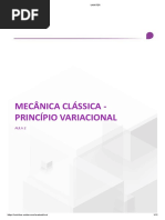 Mecânica Clássica - Aula 02