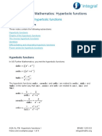 Hyperbolic Functions