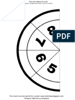 Pizza Dos Numeros de 1 A 8 Bolacha Pedagogica