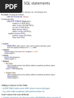 Some SQL Statements