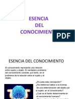 Esencia Del Conocimiento