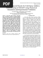 Designing A Special Nozzle For Cold Spray Additive Manufacturing of Ti6Al4V Using Numerical Simulation and Experimental Validation