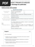 Examen - (AAB02) Cuestionario 3 - Resuelva La Evaluación Calificada Sobre - Estrategia de Publicidad