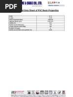 TDS For PVC Resin Properties