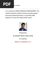 Bank Financial Management For CAIIB