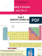 9 Grade (2022) - Bonding and Structure