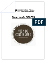 Tabela de Prazos Vida de Concurseiro MPSP