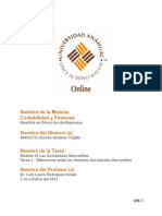 Tarea 1 Diferencias Entre Las Distintas Sociedades Mercantiles