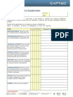 Captec Customer Satisfaction Questionnaire 1