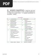 EL Acento Dicrítico - Es Una Prueba de La Universidad Dominicana de La Universidad Autónoma de Santos