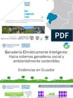 Día 2. Ganadería Climáticamente Inteligente - Hacia Sistemas Ganaderos Social y Ambientalmente Sostenibles - Evidencias en Ecuador