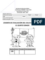 Examen Quinto Olimpiada