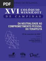 Caderno de Resumos Xvi Coloquio de Campinas 2022