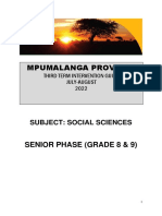 2022 Term 3 Grade 8 & 9 Social Sciences SP Training Material