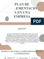 Plan de Implementación en Una Empresa