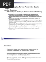 Chapter 15 - Managing Reverse Flows in The Supply Chain