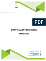 INFORME Mantenimiento Choke Manifold