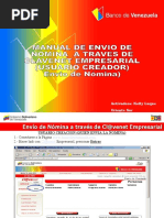 Instructivo de Envio de Nomina Por Clavenet Empresarial Nva.